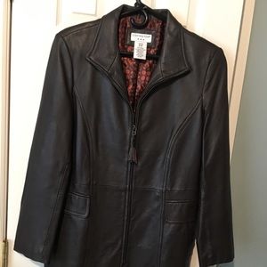 covington outerwear leather jacket